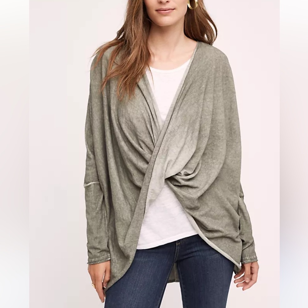 Anthropologie La Fee Verte Wrap-Front Pullover Size Small